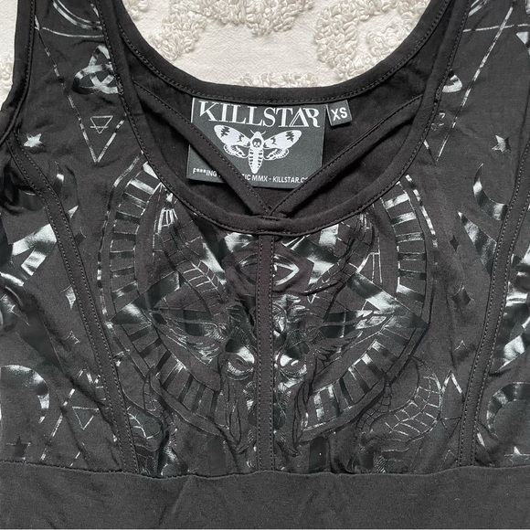 Killstar Occult Symbols Skater Dress xs Black - Picture 8 of 10